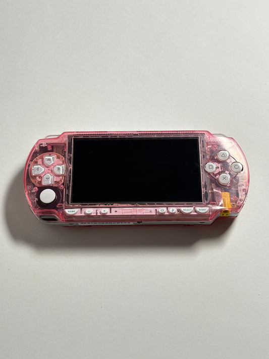 PSP 1000 - Transparent Pink w white buttons