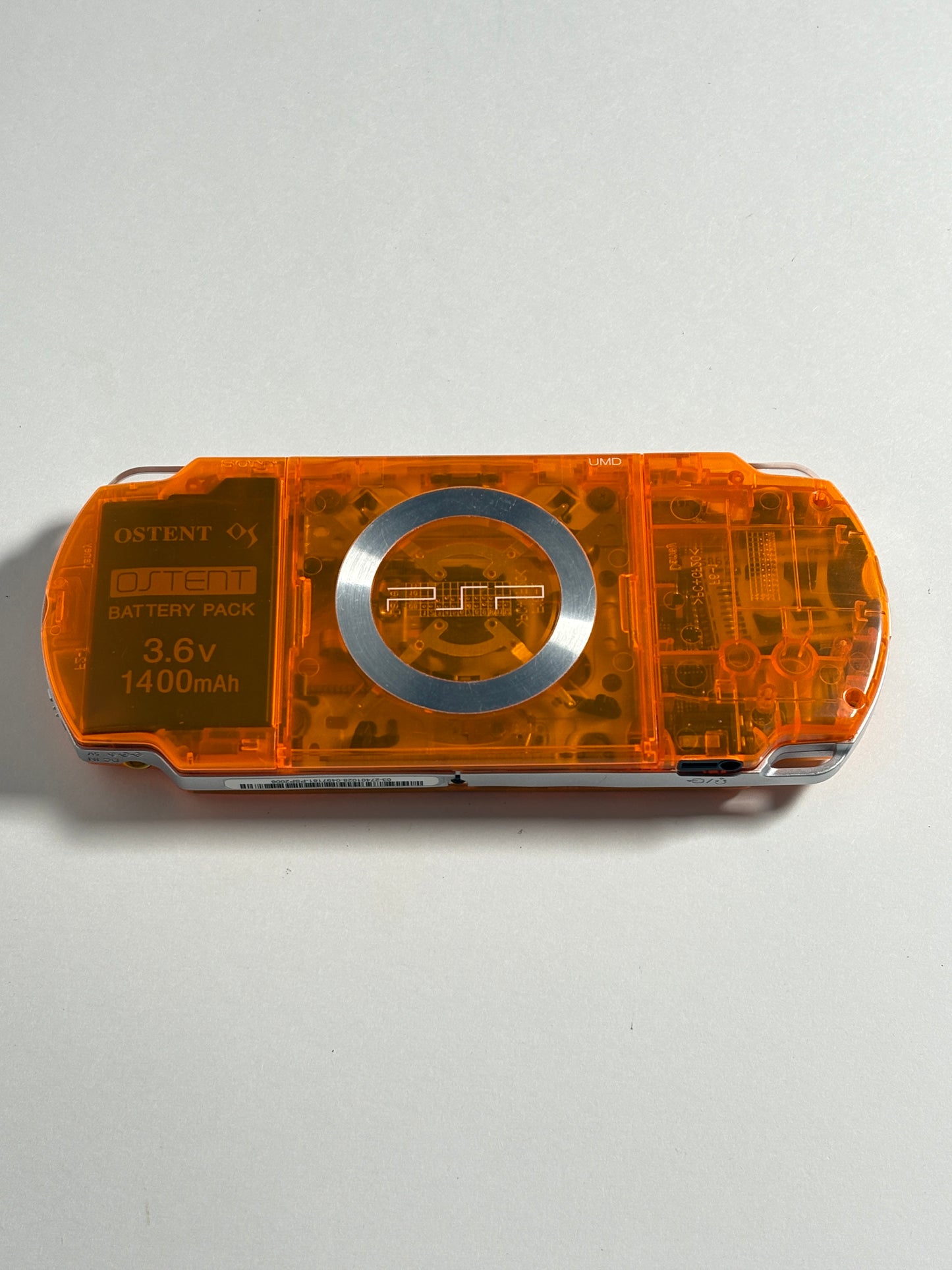 PSP 2000 - Transparent orange w black buttons