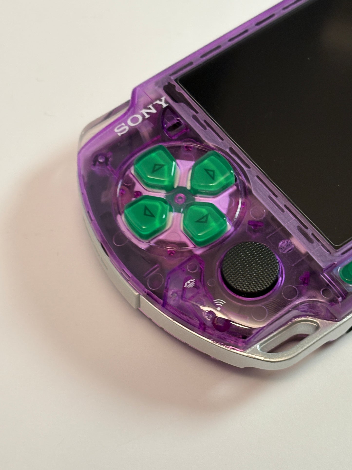 PSP 3000 - Transparent Purple Evangelion edition