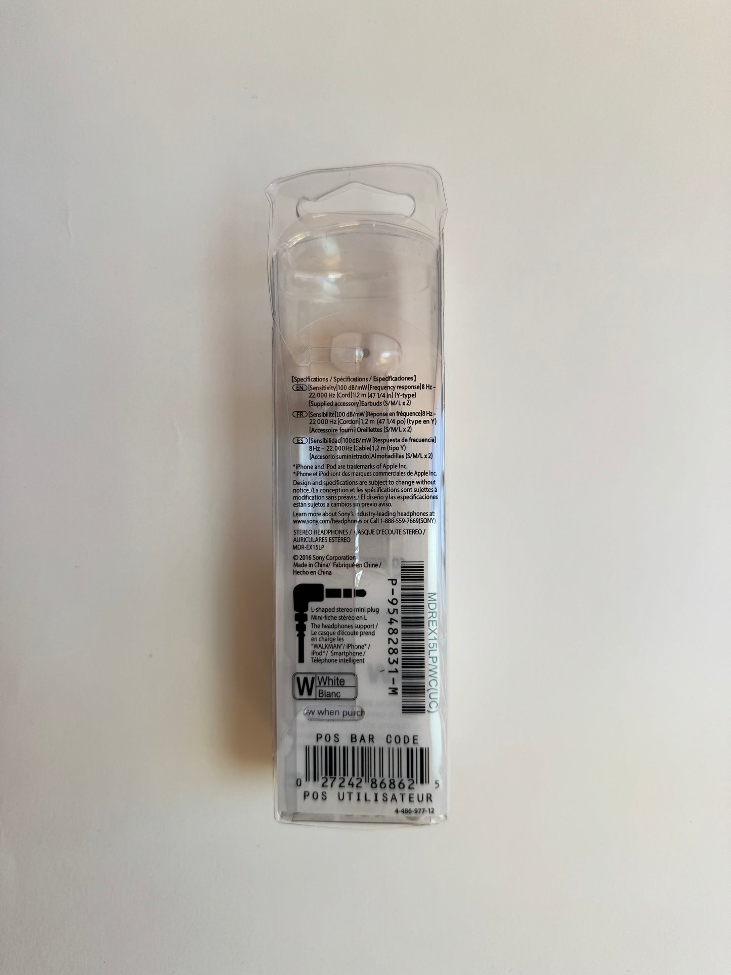 Sony In-ear Headphones - MDR EX15