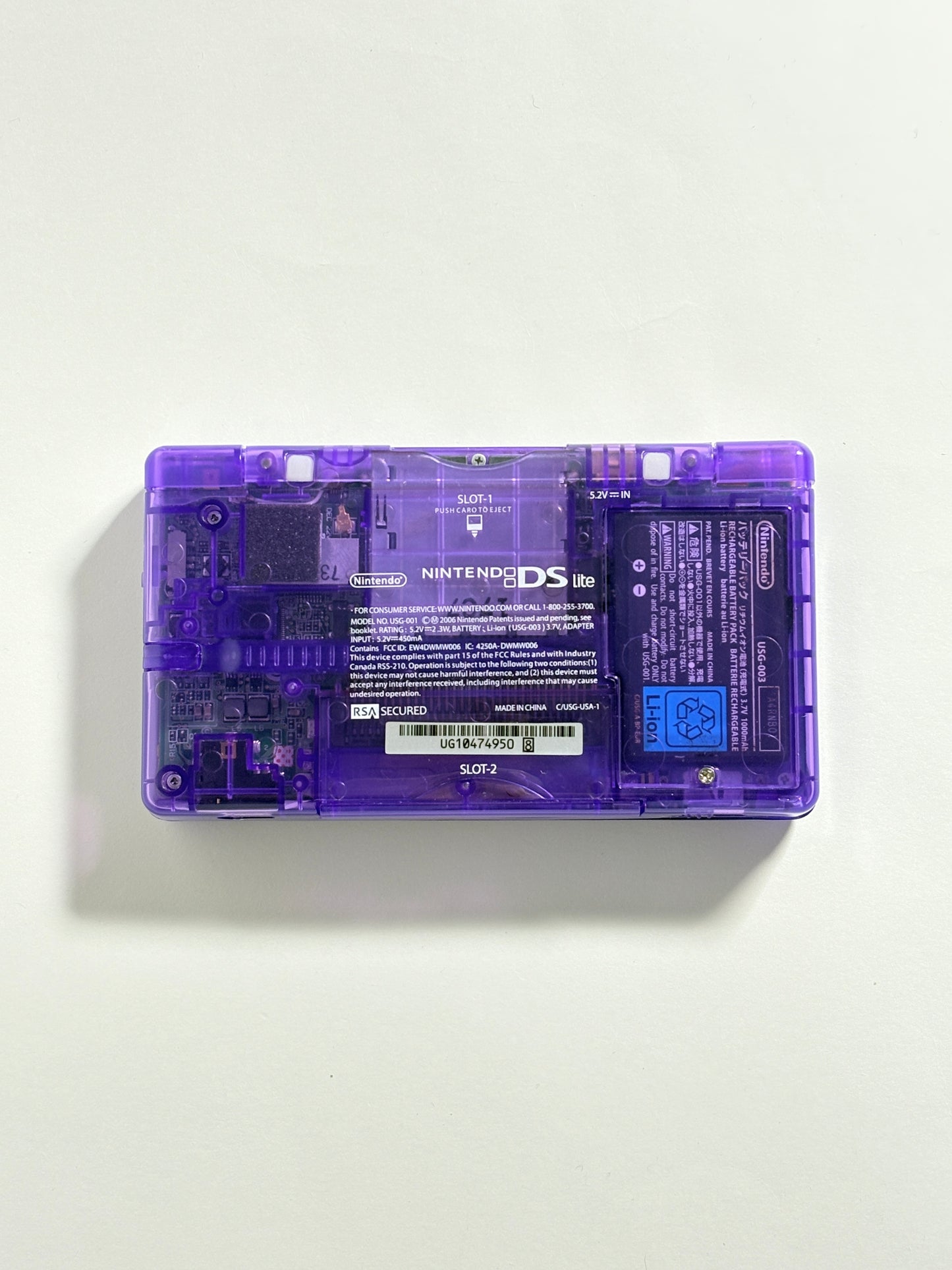 Nintendo DS Lite - Transparent Purple