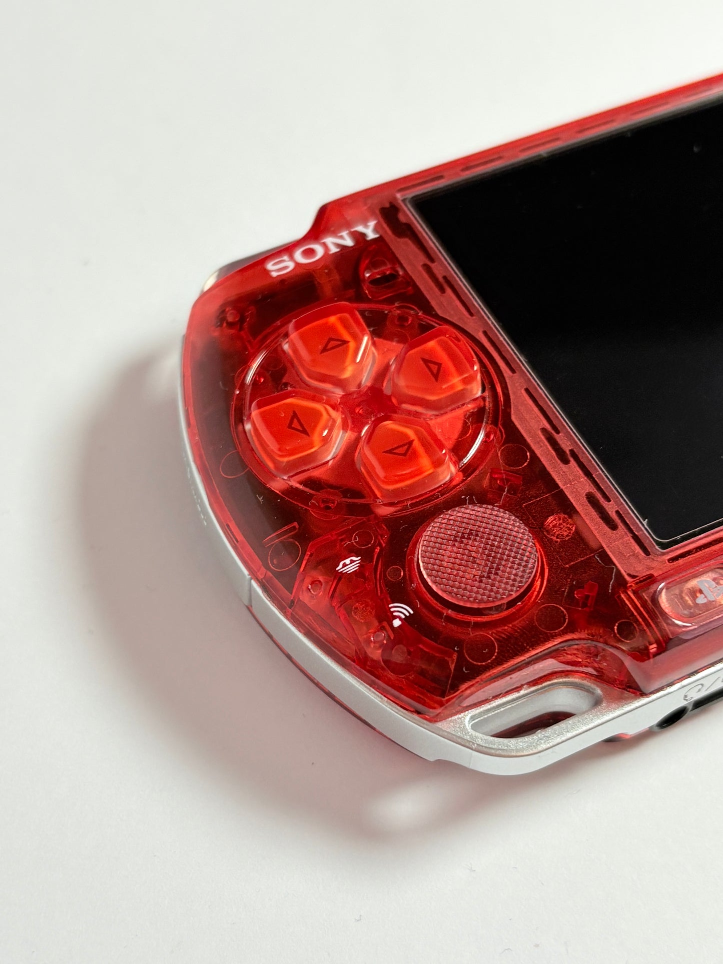 PSP 3000 - Transparent Red