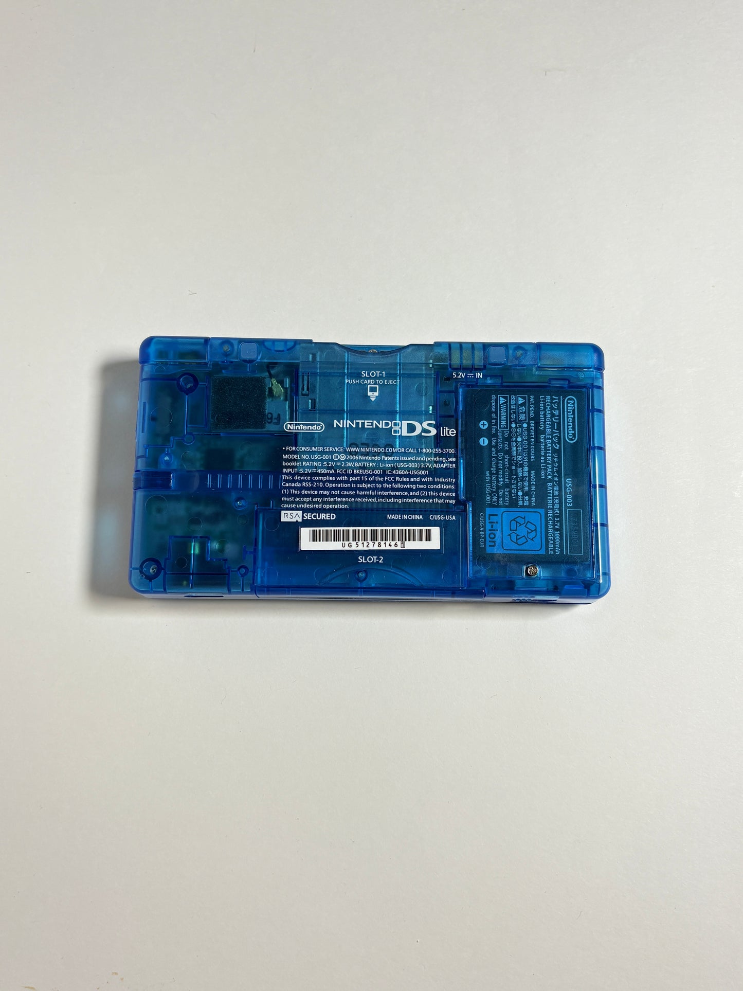Nintendo DS Lite - Transparent Blue