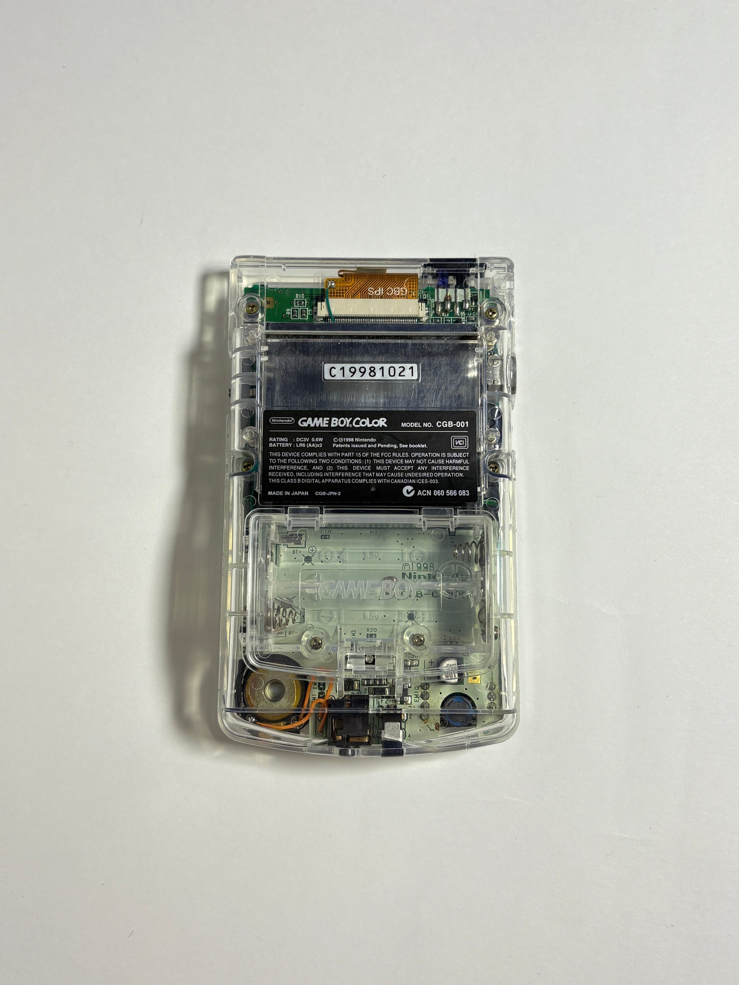 Game Boy Color – Transparent White
