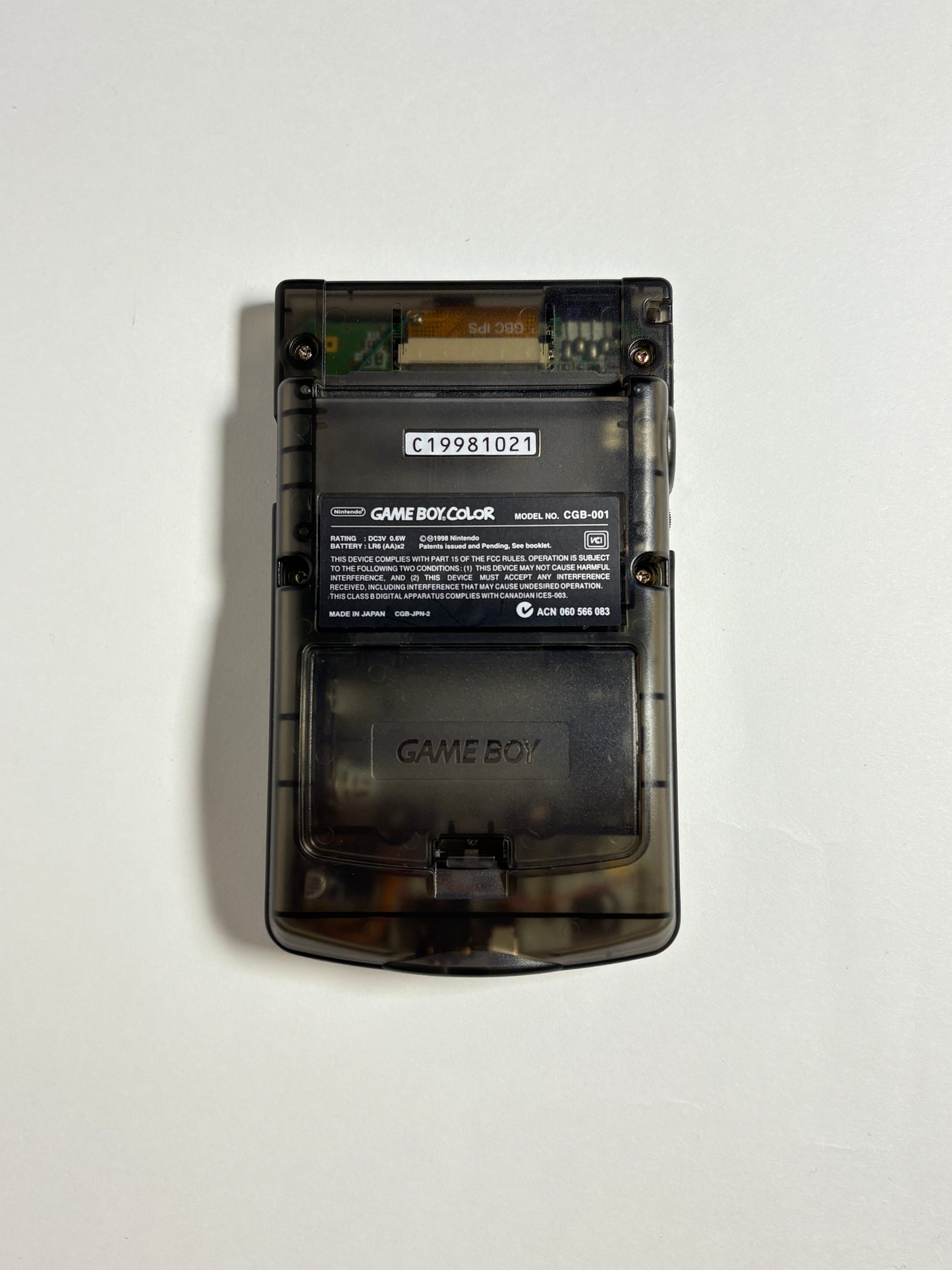 Game Boy Color – Transparent Black