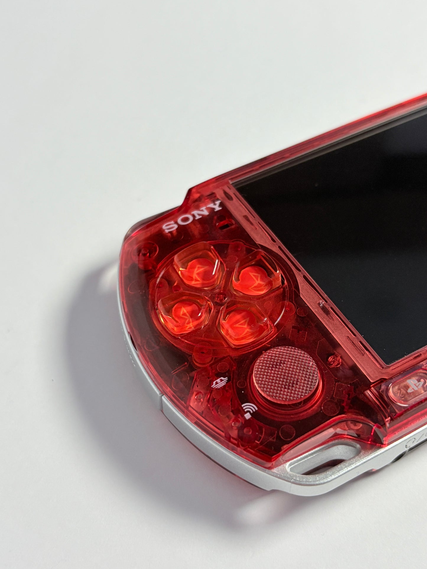 PSP 3000 - Transparent Red