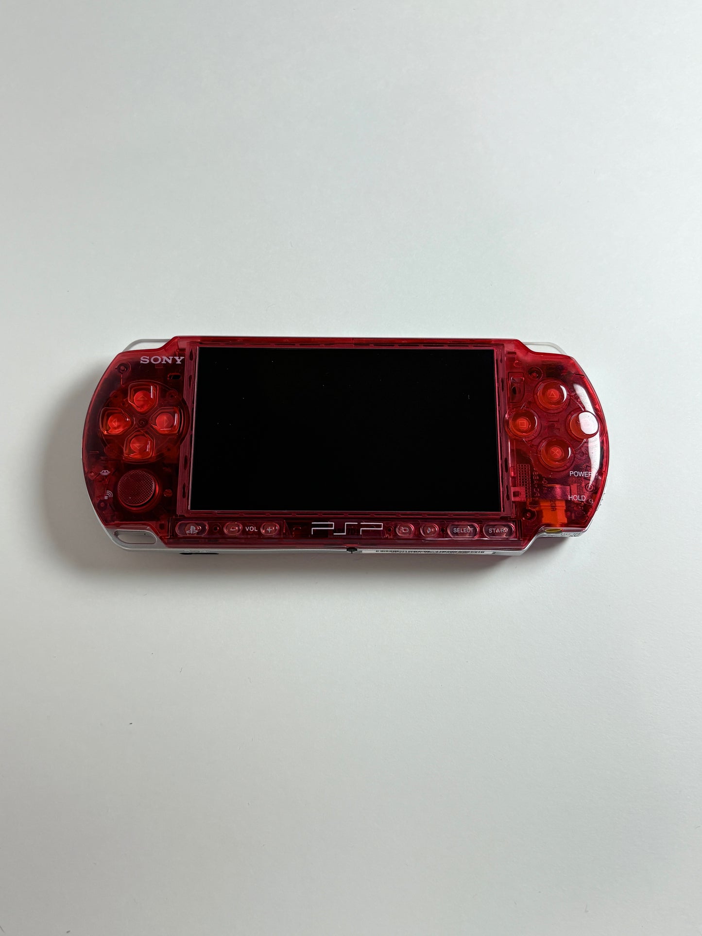 PSP 3000 - Transparent Red