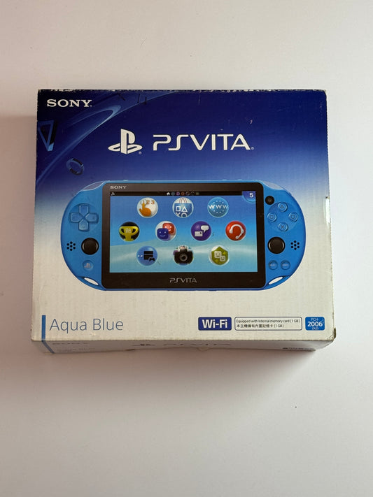 PS VITA 2000 - Aqua Blue w original box