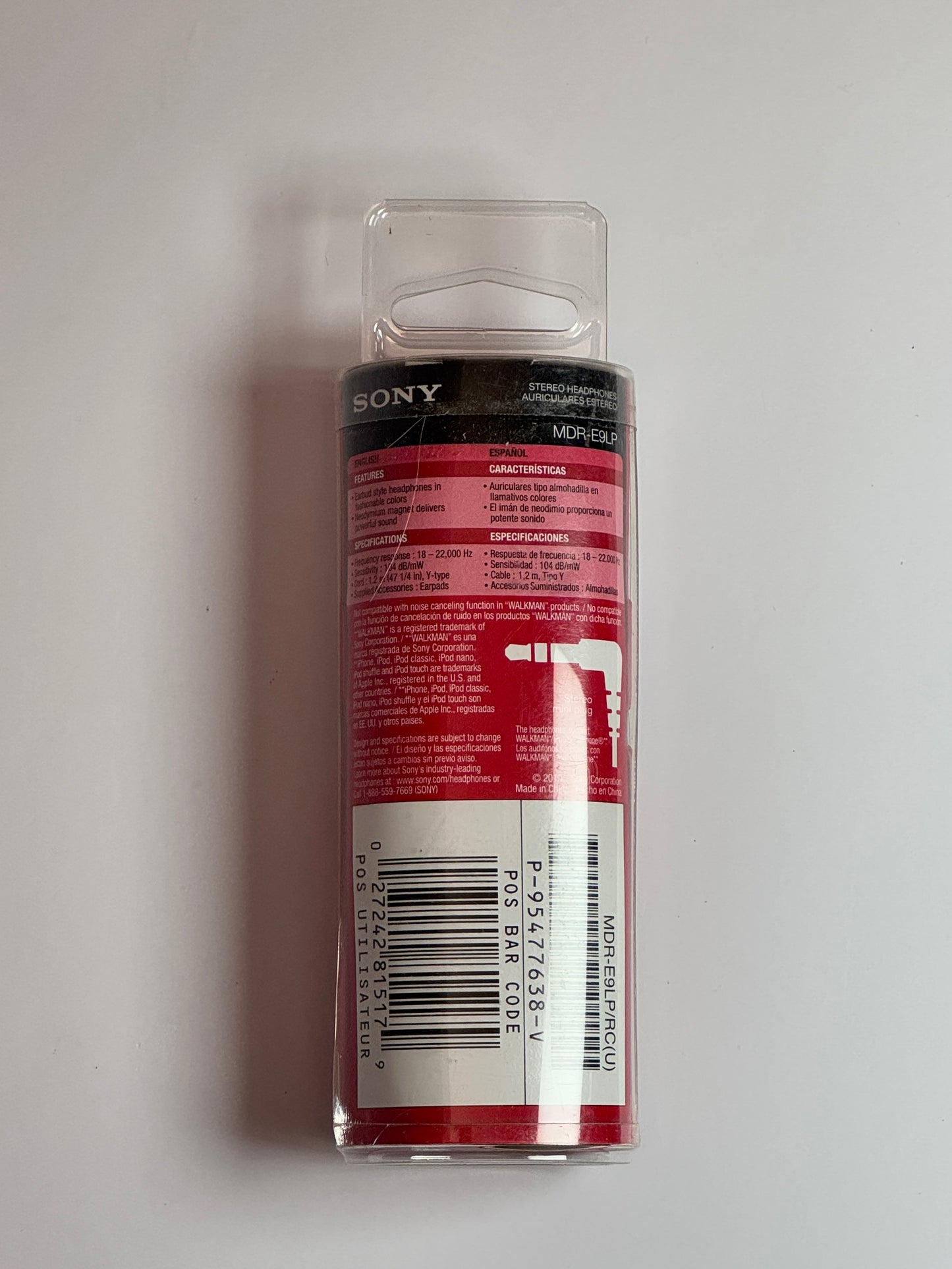 Sony MDR-E9LP Transparent earphones
