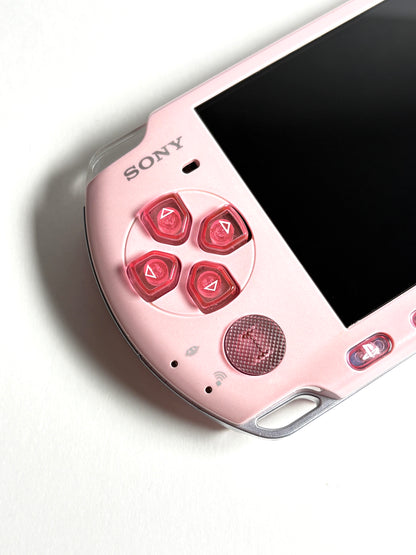 PSP 3000 - Blossom Pink w trasparent buttons - IPS