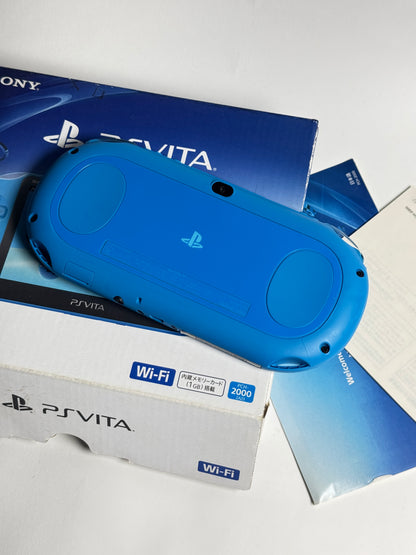 Ps Vita 2000 - Aqua Blue w Original Box