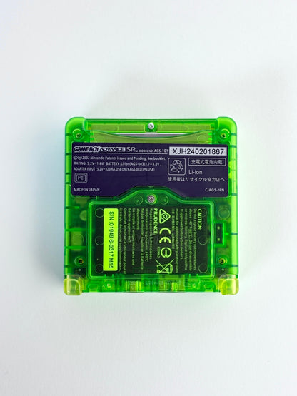 Game Boy Advance SP – Transparent Green