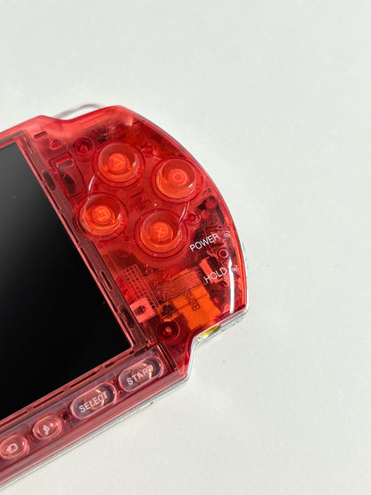 PSP 3000 - Transparent Red
