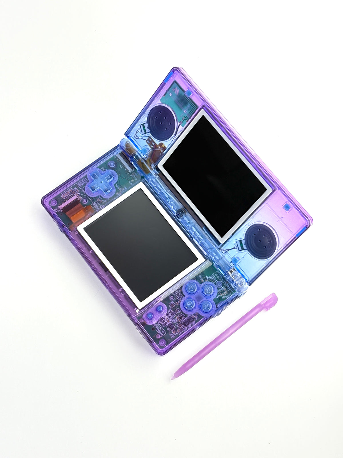 Nintendo DS Lite - Transparent Gradient Purple x Blue