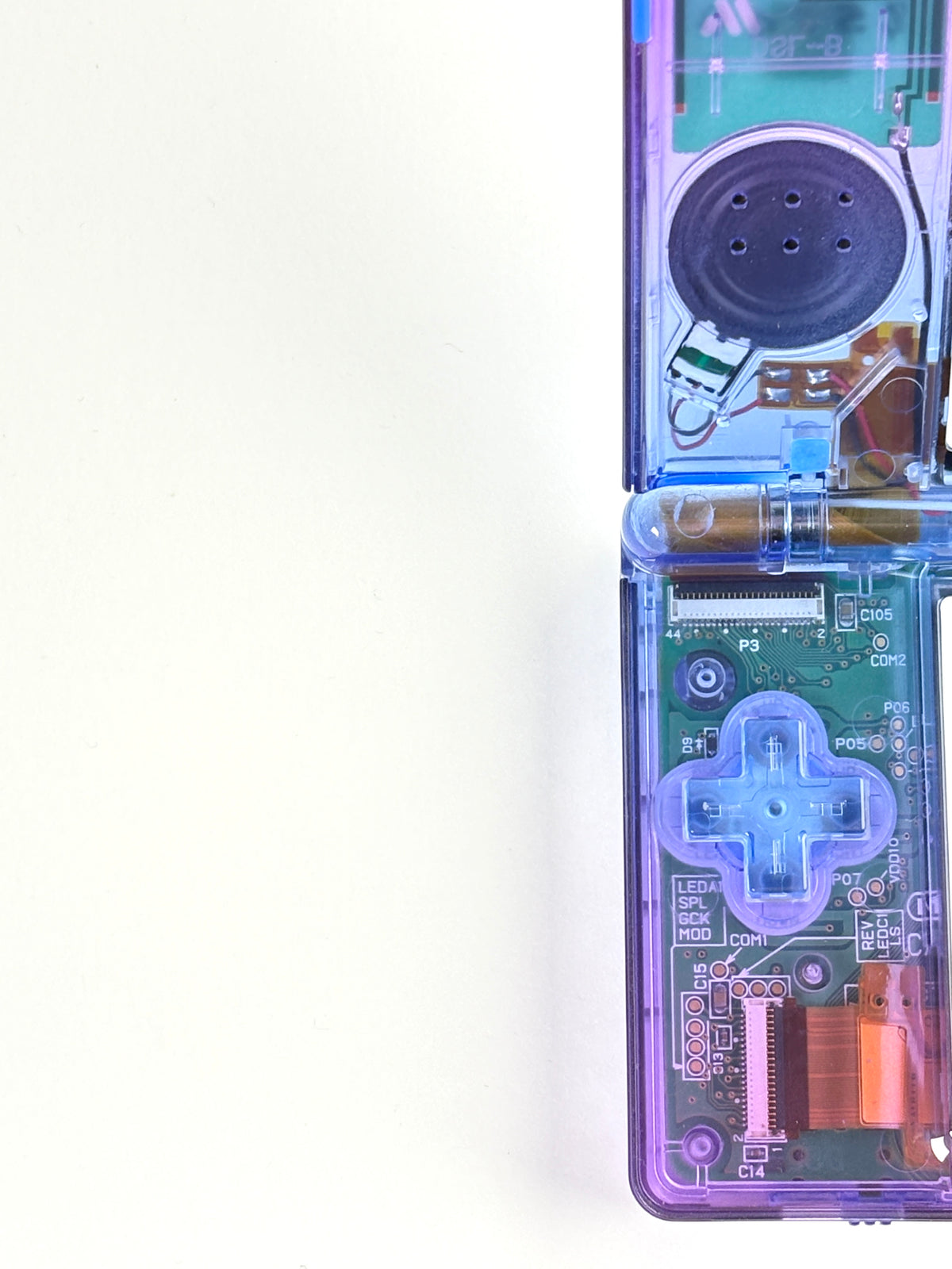 Nintendo DS Lite - Transparent Gradient Purple x Blue