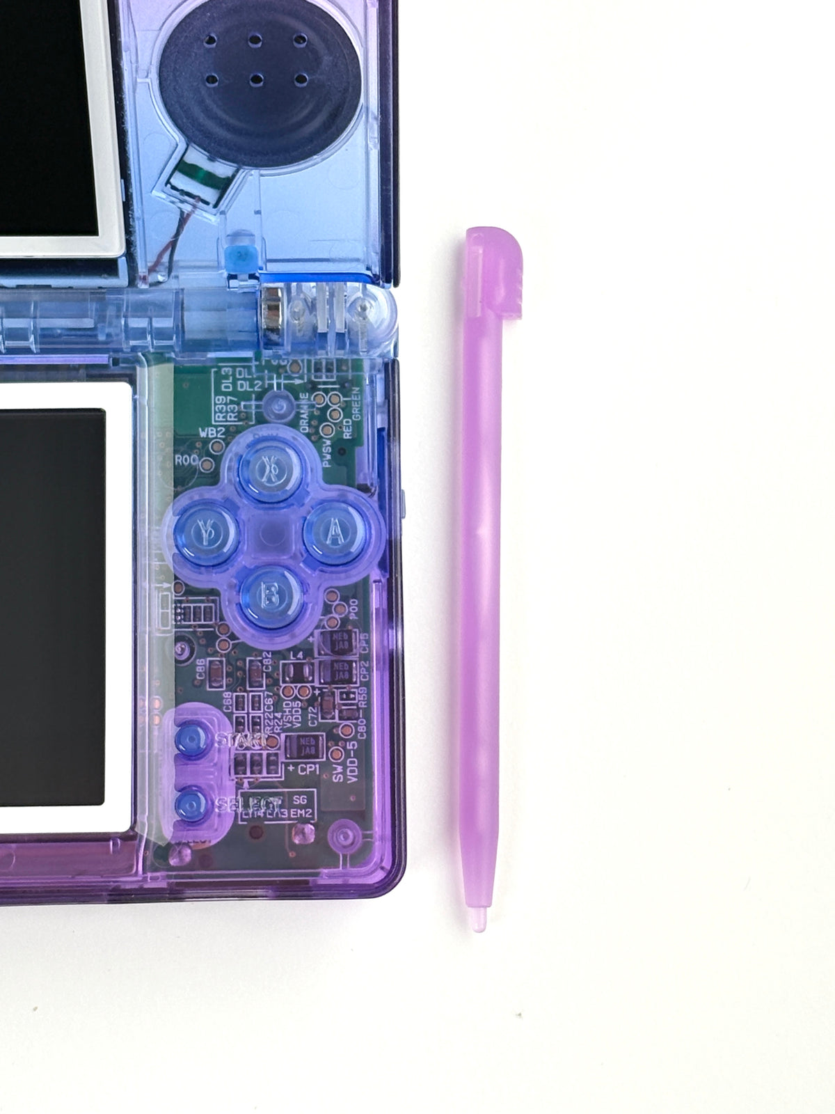 Nintendo DS Lite - Transparent Gradient Purple x Blue