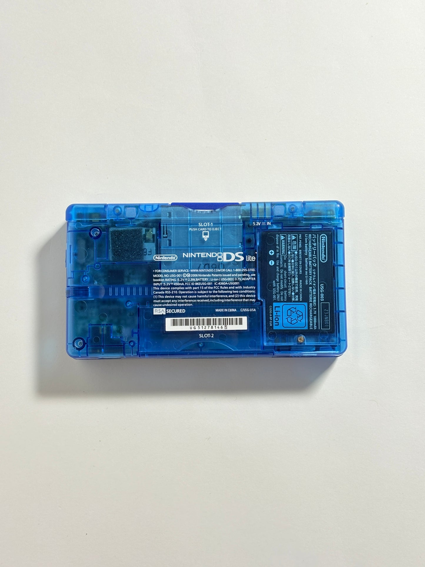 Nintendo DS Lite - Transparent Blue