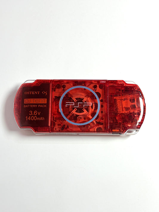 PSP 3000 - Transparent Red