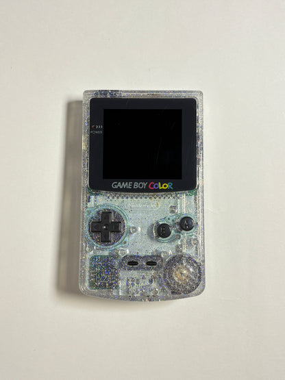 Game Boy Color – Transparent white w Sparkly finish
