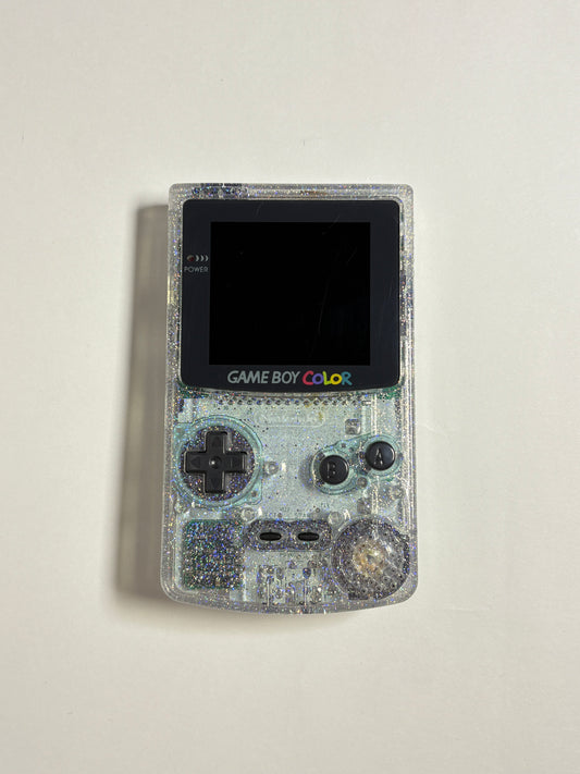 Game Boy Color – Transparent white w Sparkly finish