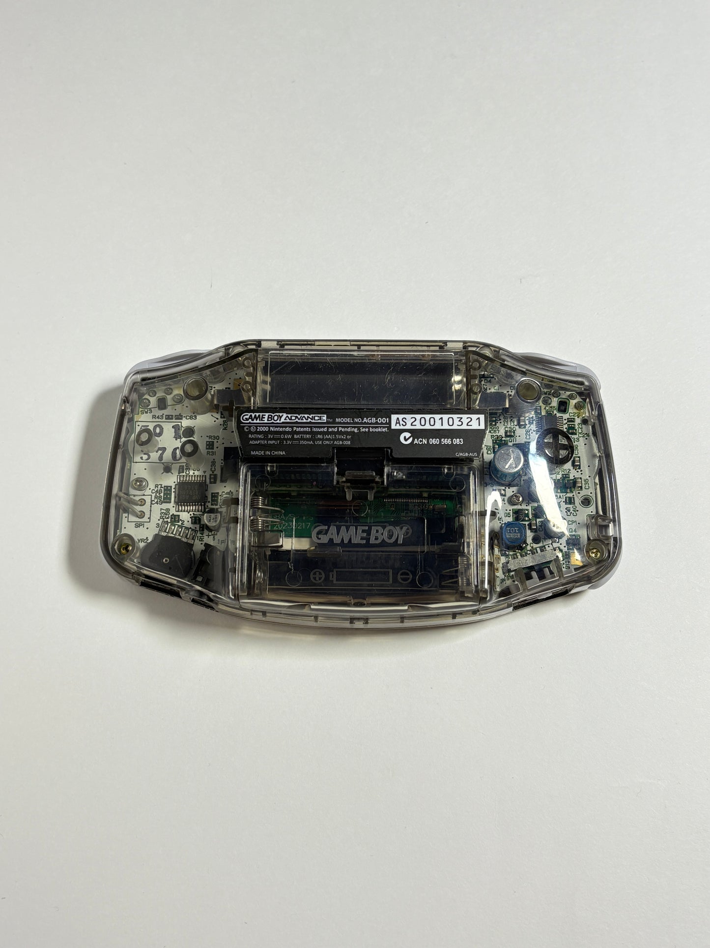 Game Boy Advance – Transparent Black