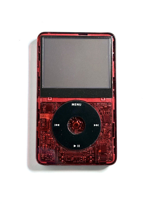 Ipod Video - Classic 5th gen - Transparent Red x Black