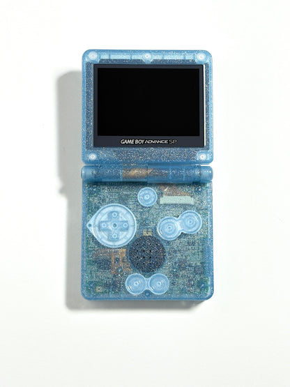 Game Boy Advance SP - Light blue w sparkly finish