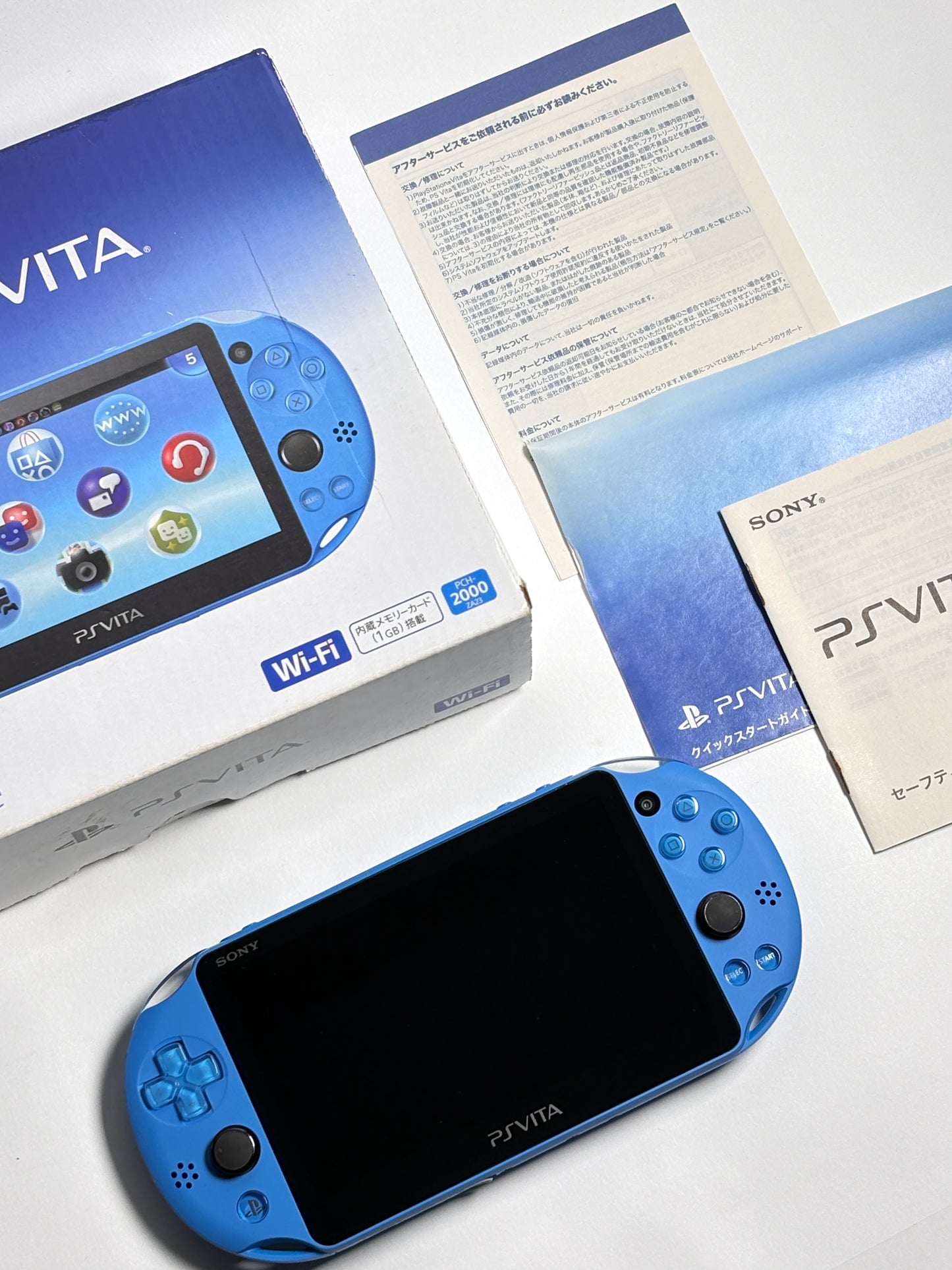 Ps Vita 2000 - Aqua Blue w Original Box