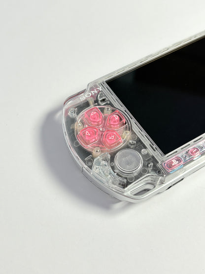 PSP 3000 - Transparent w Pink buttons