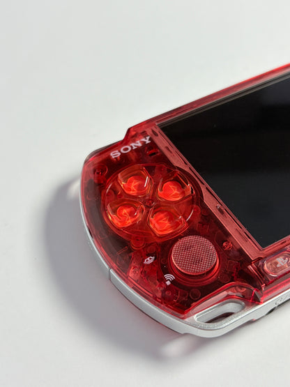 PSP 3000 - Transparent Red