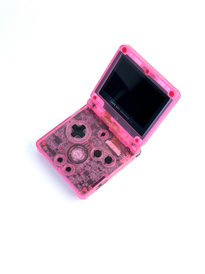 Game Boy Advance SP – Transparent Kirby Inspired Custom