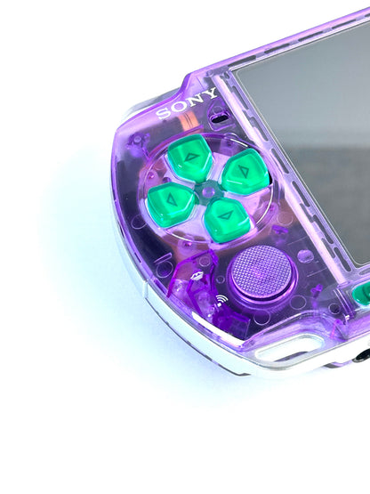 PSP 3000 - Transparent Purple x Green - EVA inspired - IPS