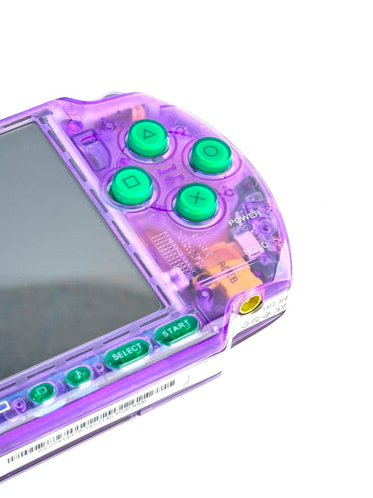PSP 3000 - Transparent Purple x Green - EVA inspired - IPS