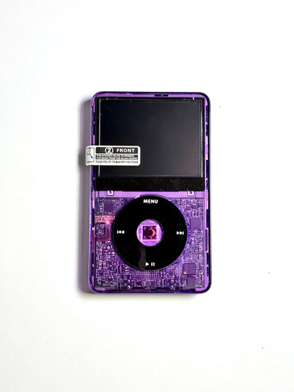 Ipod Video - Classic 5th gen - Transparent Purple x Black