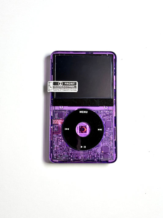 Ipod Video - Classic 5th gen - Transparent Purple x Black