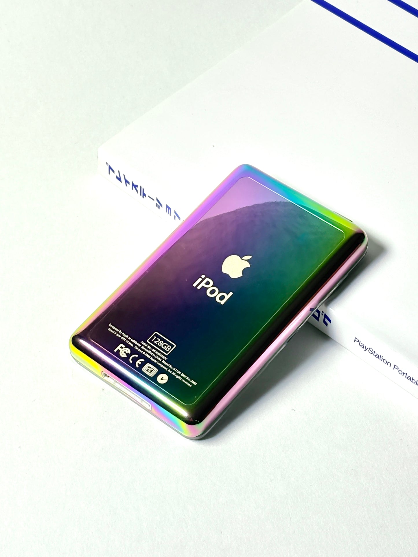 Ipod Video - Classic 5th gen - Transparent White x Purple