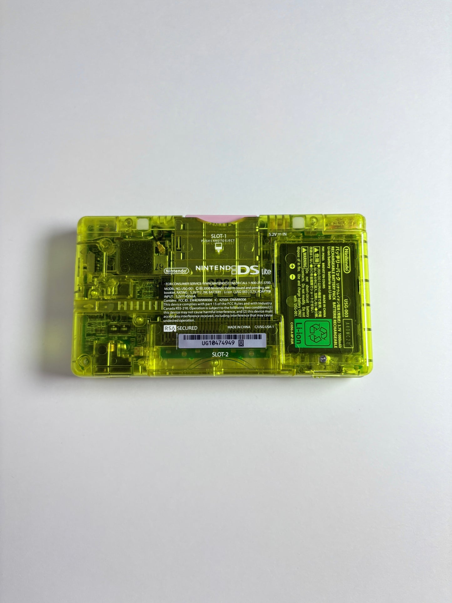 Nintendo DS Lite - Transparent Yellow