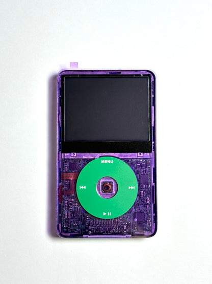 Ipod Video - Classic 5th gen - Transparent Purple x Green
