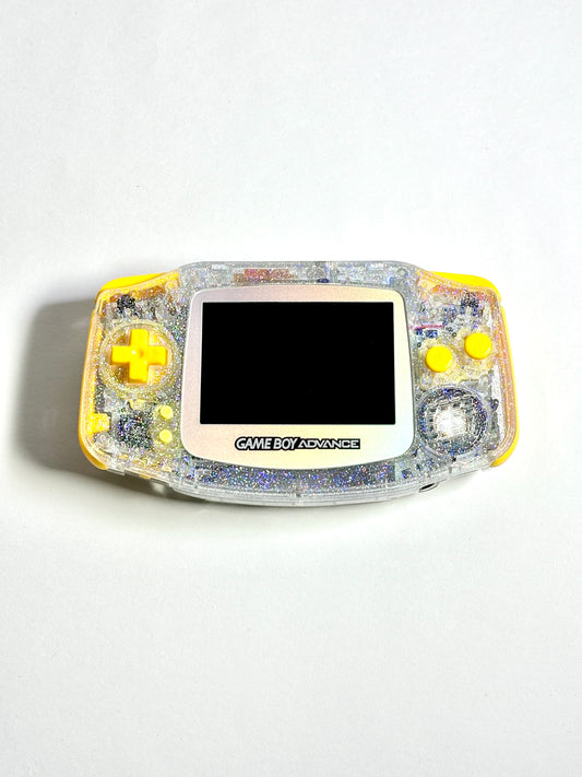 Game Boy Advance – Transparent x Yellow w Sparkly finish