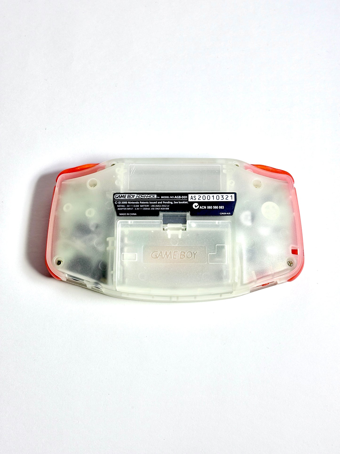 Game Boy Advance – Glow in the dark x Red