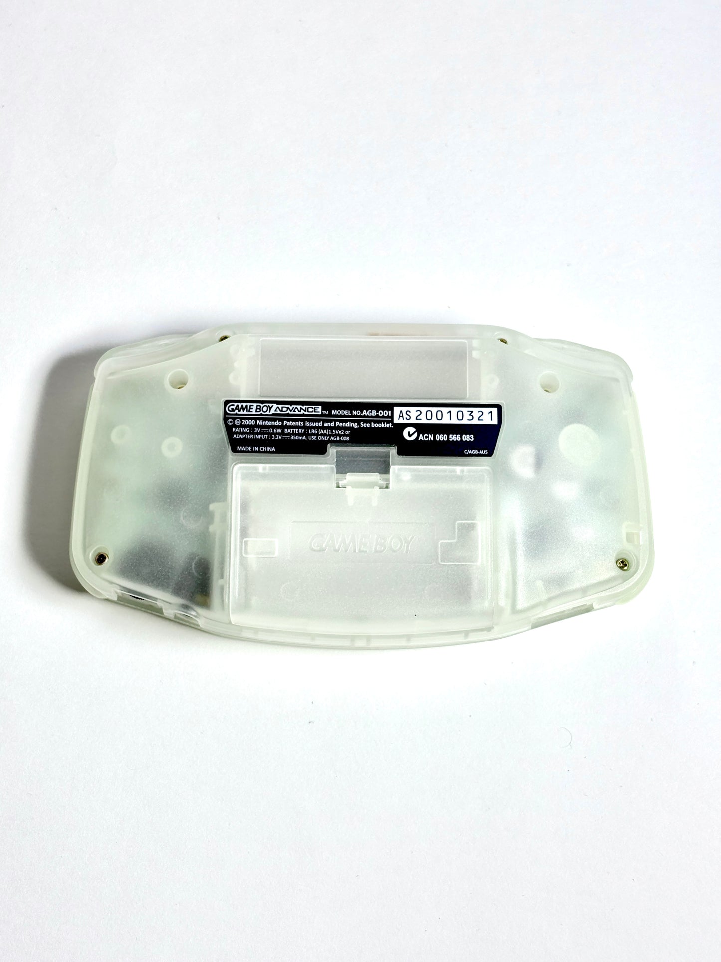 Game Boy Advance – Transparent Glow in the dark