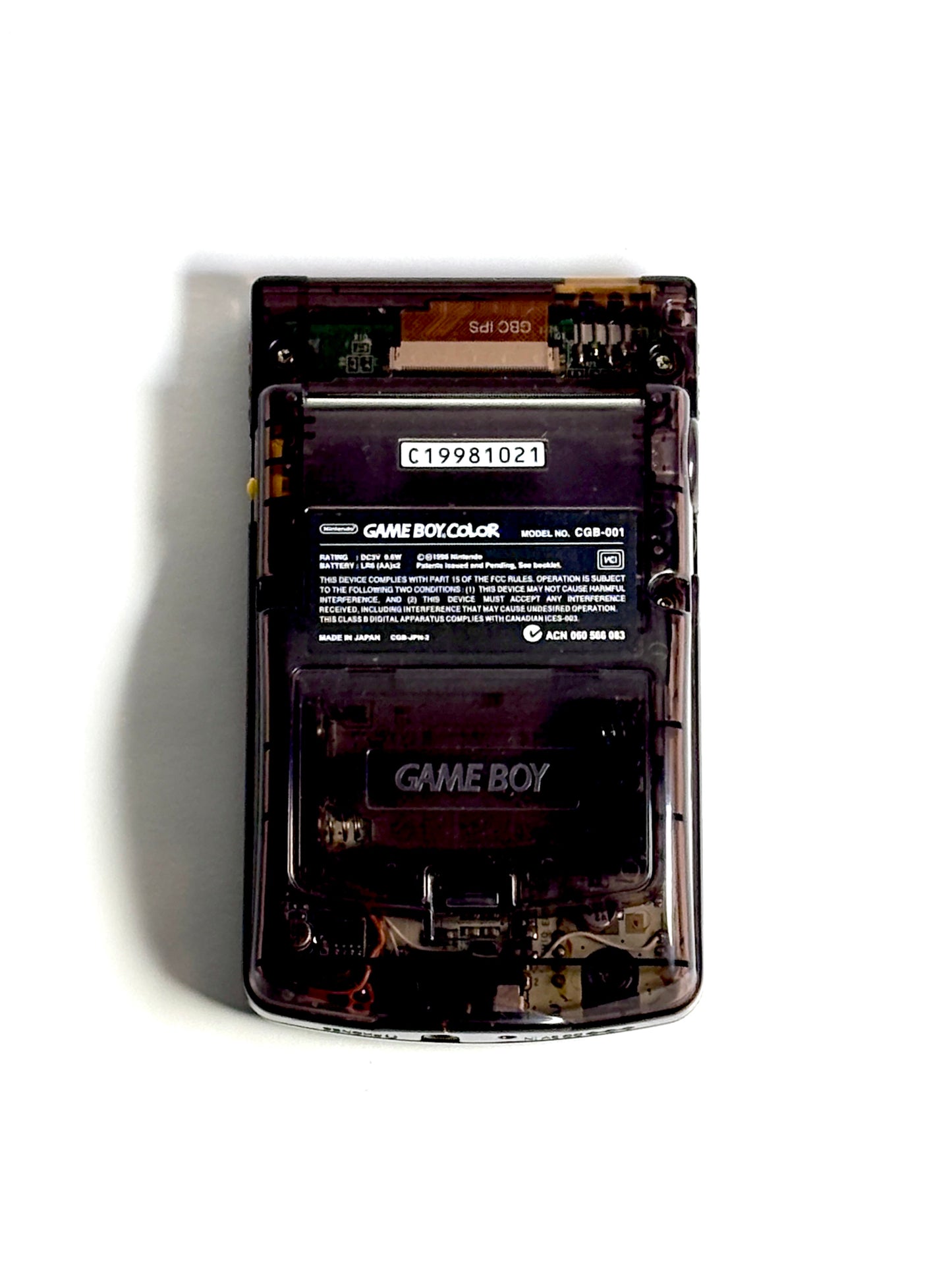 Game Boy Color – Transparent Black x Yellow