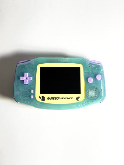 Game Boy Advance – Transparent Mint x Yellw/liliac