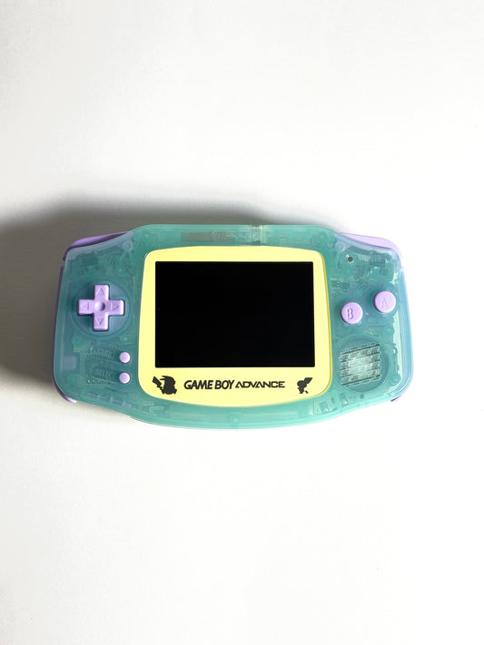 Game Boy Advance – Transparent Mint x Yellw/liliac