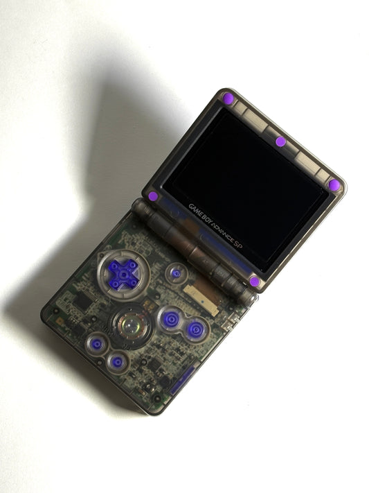 Game Boy Advance SP – Transparent Black x Purple