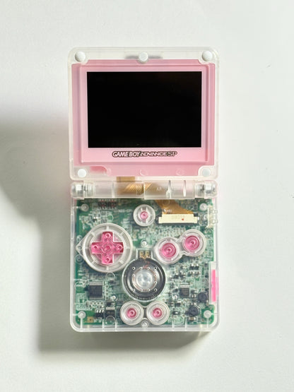 Game Boy Advance SP – Transparent x Pink