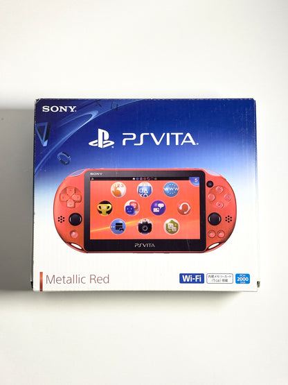 Ps Vita 2000 - Metallic Red w Original box and acessories