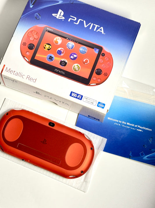Ps Vita 2000 - Metallic Red w Original box and acessories