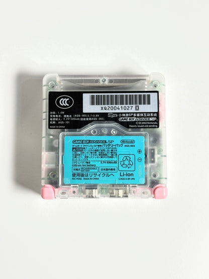 Game Boy Advance SP – Transparent x Pink