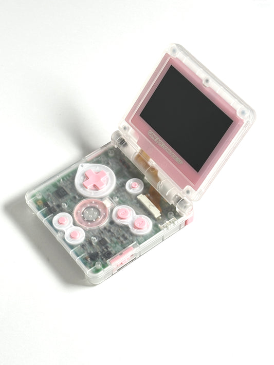 Game Boy Advance SP – Transparent x Pink